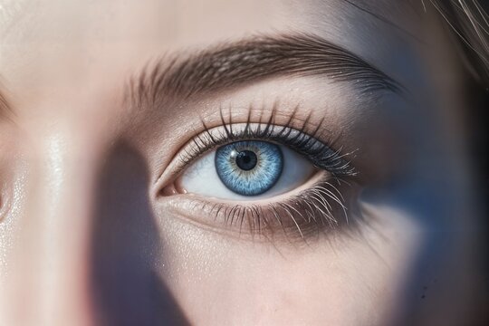 close-up view of a human eye concept vue rapproch&eacute;e d'un concept d'&oelig;il humain primer plano de un concepto de ojo humano