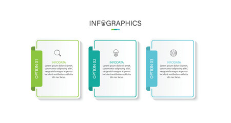 Business infographic template. 3 Step timeline journey. Process diagram, Infograph elements vector illustration.