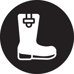 wellington boots glyph icon