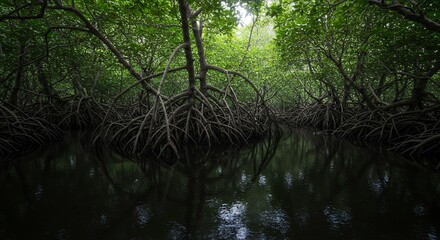 Obraz premium Mangrove Forest Scene