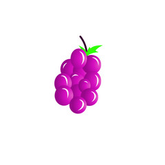 Stylized digital rendering capturing vibrant grapes against a stark black backdrop