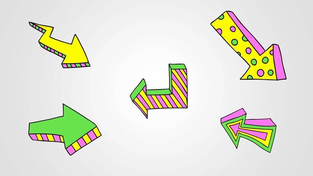 Playful Arrow Doodles