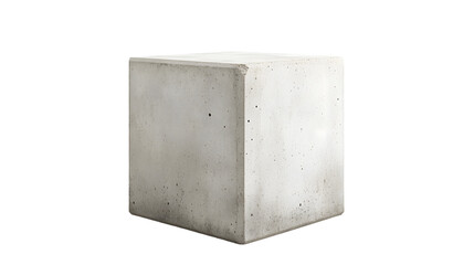 Simple Concrete Cube Block - Professional Usage in Design Concepts
