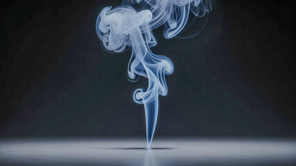 Studio show with white smoke on a grim background classic style with space for production display.png.jpg
