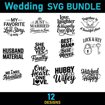 Wedding svg bundle