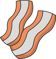 Hand drawn healthy breakfast. Various tasty food and drinks. Vector illustration