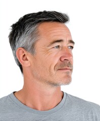 Obraz premium Elegant Middle-Aged Man with Confident Expression