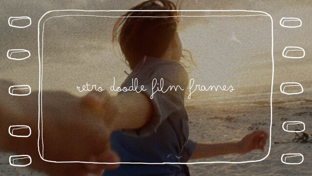 Retro Doodle Film Frames