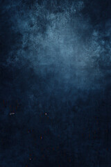 Fototapeta premium Deep indigo backdrop featuring distressed textures and gradient lighting, lending a mysterious air