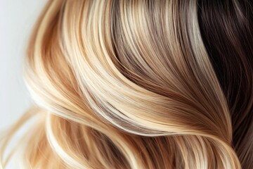 Fototapeta premium Elegant Blonde Hair with Highlights