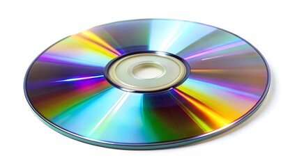 CD or DVD disc isolated on white background