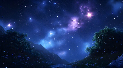 Fototapeta premium Perfect starry night sky background