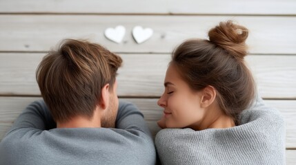 Fototapeta premium Heartwarming Love Moment Between Couple