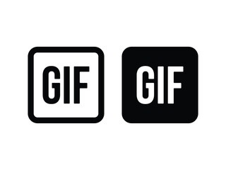 gif picture symbol icon design vector isolated transparent background