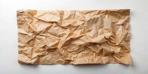 A Textured Display of Crumpled Brown Paper, Ideal for Backgrounds and Design Projects