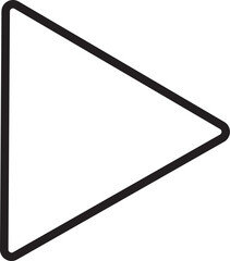 black and white color pause button blank sign on white background vector illustration black and white line art icon design