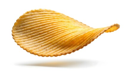 potato chips isolated on white background