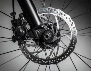 Obraz premium Close Up Bicycle Disc Brake System