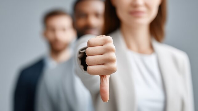 Empowerment and Confidence The Power of a Thumbs Down Gesture
