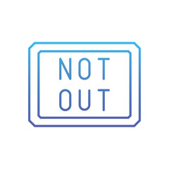 Not Out Vector icon