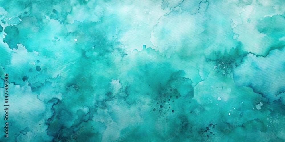 Poster abstract teal watercolor wash background texture perfect for design projects and artistic applicatio