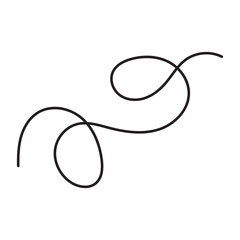  Line Shapes . Dynamic Squiggles, Swirls and Spiral Ribbons. vector illustration . EPS 10/AI