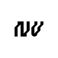 NV monogram logo design letter text name symbol monochrome logotype alphabet character simple logo
