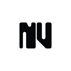 NV monogram logo design letter text name symbol monochrome logotype alphabet character simple logo