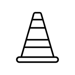 Construction Barrier Marking Off a Work Zone for Safety and Security