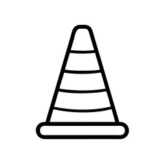 Construction Barrier Marking Off a Work Zone for Safety and Security