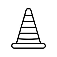 Construction Barrier Marking Off a Work Zone for Safety and Security