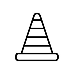 Construction Barrier Marking Off a Work Zone for Safety and Security