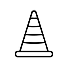 Construction Barrier Marking Off a Work Zone for Safety and Security