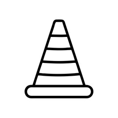 Construction Barrier Marking Off a Work Zone for Safety and Security