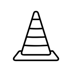 Construction Barrier Marking Off a Work Zone for Safety and Security