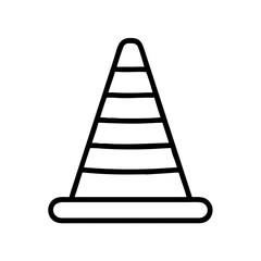 Construction Barrier Marking Off a Work Zone for Safety and Security