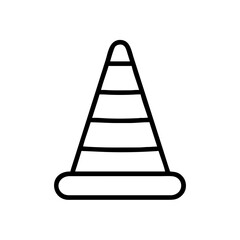 Construction Barrier Marking Off a Work Zone for Safety and Security