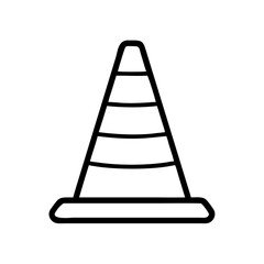 Construction Barrier Marking Off a Work Zone for Safety and Security