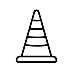 Construction Barrier Marking Off a Work Zone for Safety and Security