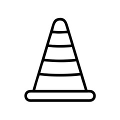 Construction Barrier Marking Off a Work Zone for Safety and Security