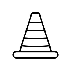 Construction Barrier Marking Off a Work Zone for Safety and Security