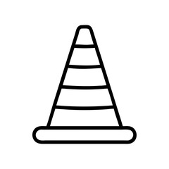 Construction Barrier Marking Off a Work Zone for Safety and Security