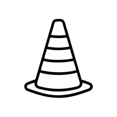 Construction Barrier Marking Off a Work Zone for Safety and Security