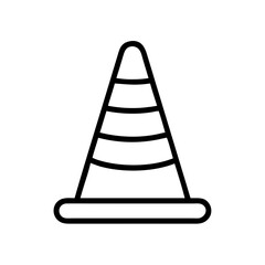 Construction Barrier Marking Off a Work Zone for Safety and Security