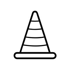 Construction Barrier Marking Off a Work Zone for Safety and Security