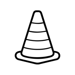 Construction Barrier Marking Off a Work Zone for Safety and Security