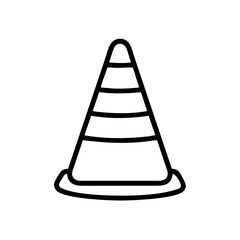 Construction Barrier Marking Off a Work Zone for Safety and Security