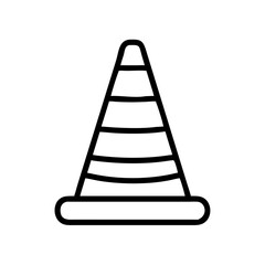 Construction Barrier Marking Off a Work Zone for Safety and Security