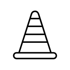 Construction Barrier Marking Off a Work Zone for Safety and Security