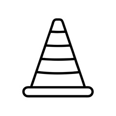 Construction Barrier Marking Off a Work Zone for Safety and Security